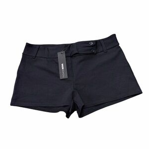 Fashion Nova Black Low Rise Micro Trouser Shorts NWT